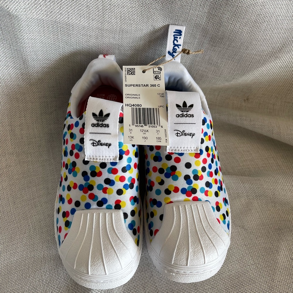 adidas Originals Superstar 360 Sneaker, White/Black/Vivid Red I, 13 US Unisex